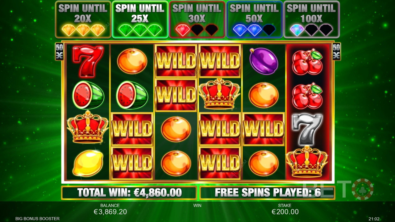 Sådan spiller du Big Bonus Booster fra Inspired Gaming