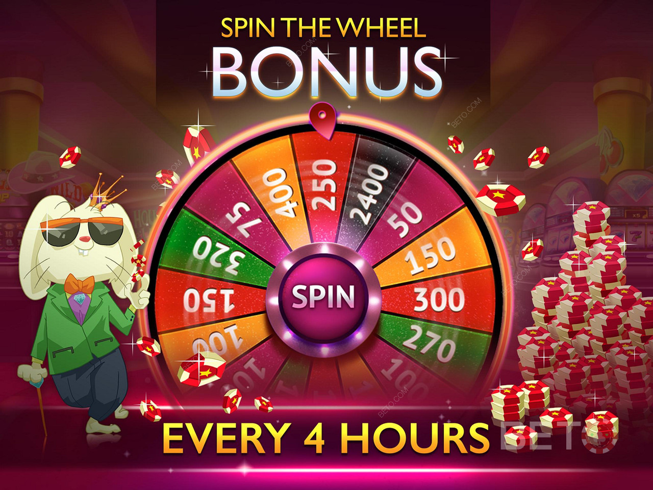 Gratis free spins hos Magic Red casino