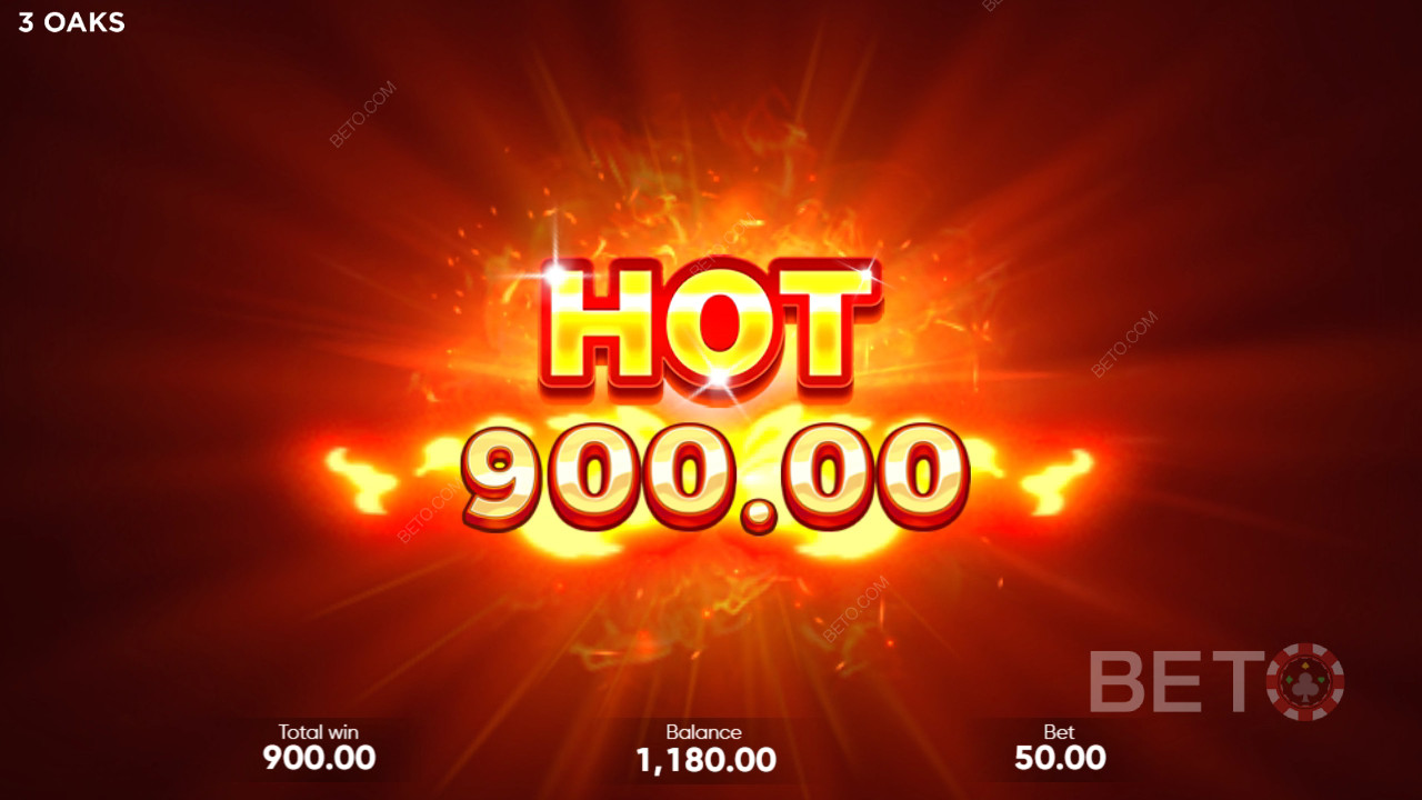 Vind 500x Din indsats i Coin Up: Hot Fire Spilleautomaten!