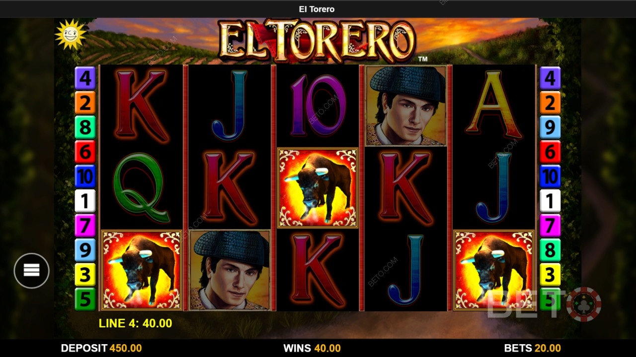 El Torero anmeldelse fra BETO Slots