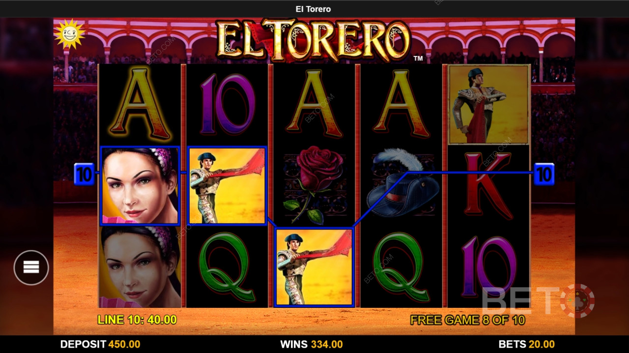Vind 1.000 gange din indsats i El Torero spilleautomaten!