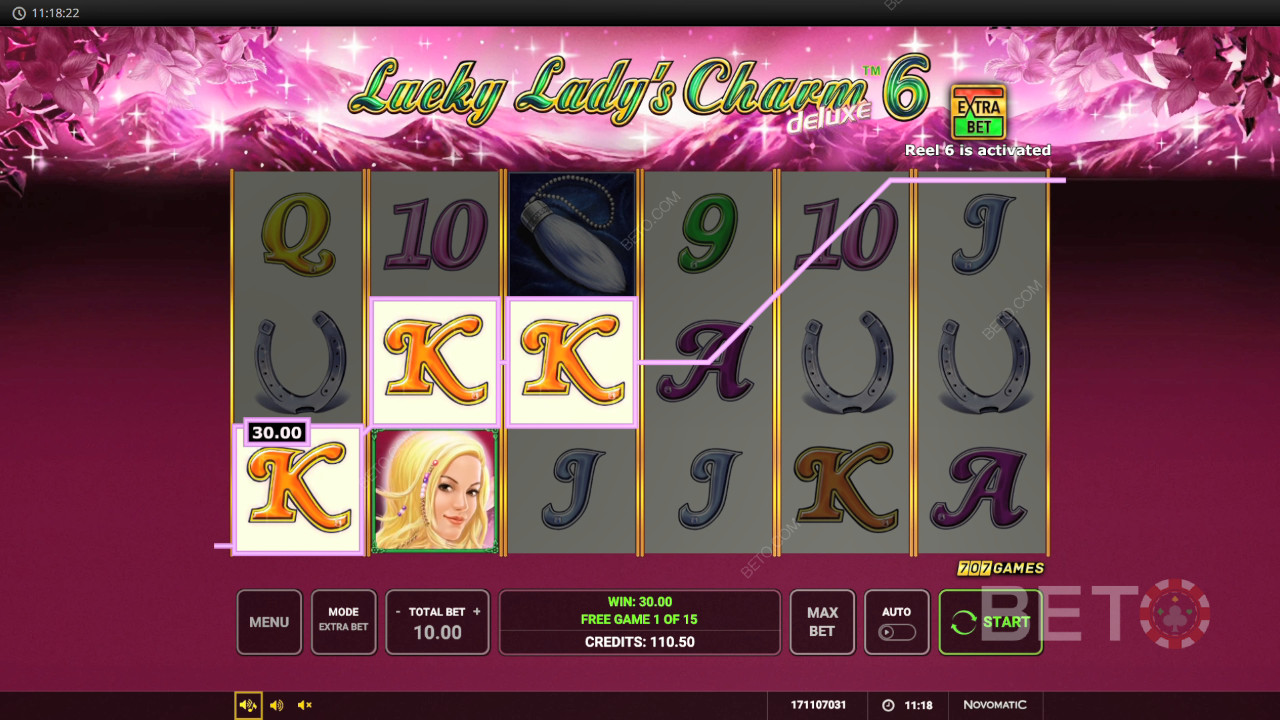 Vind 12.804 gange din indsats i Lucky Lady