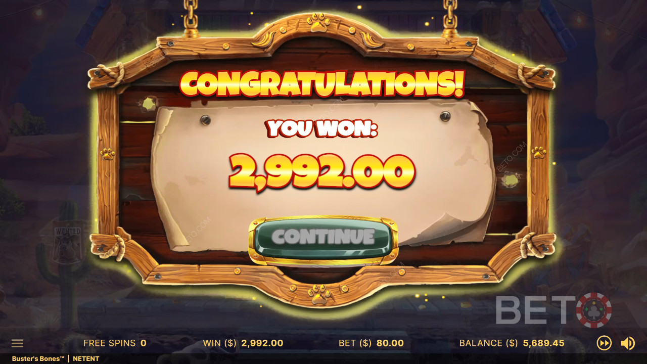 Vind 973 gange din indsats i Buster