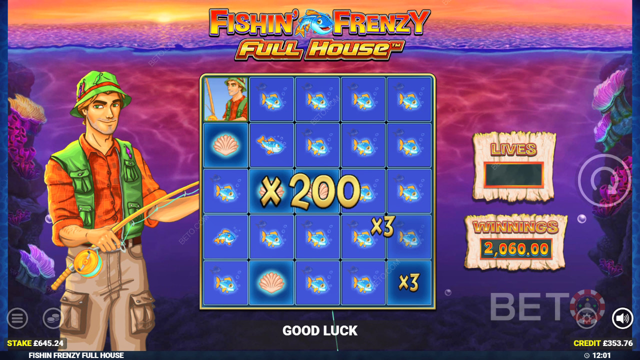 Fishin' Frenzy Full House Spil For sjov