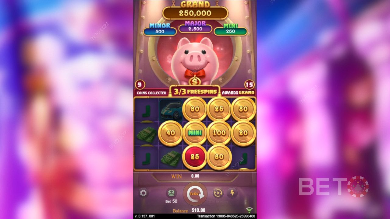 Sådan spiller du 3 Lucky Piggy fra TaDa Gaming