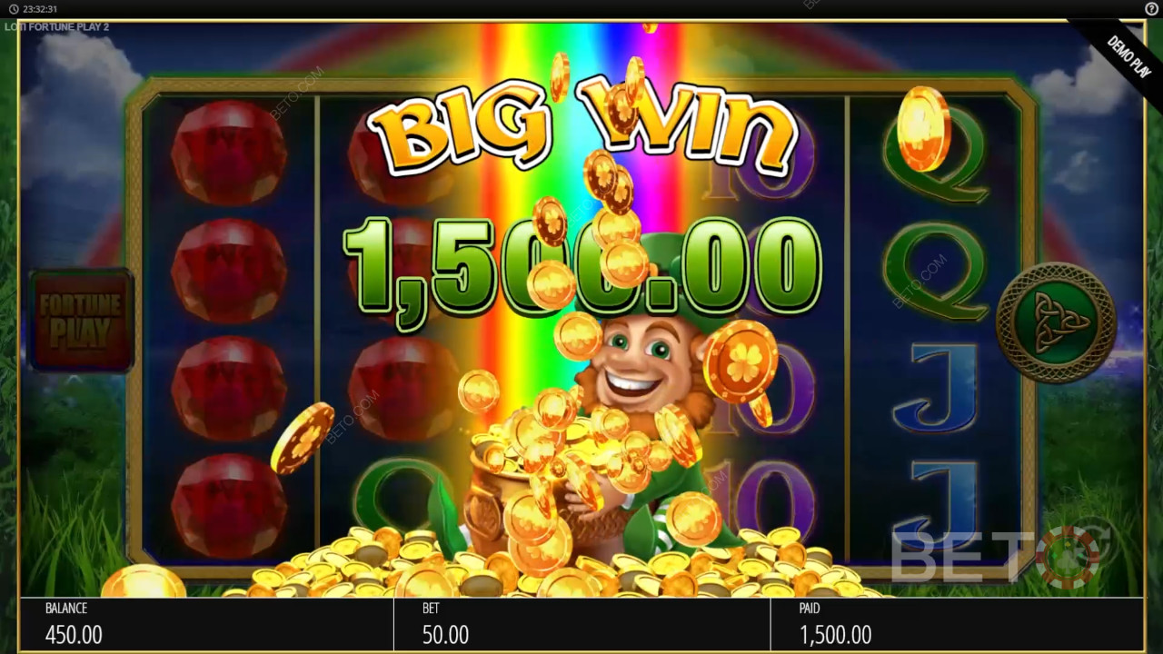 Vind 50.000 gange din indsats i Luck O The Irish Fortune Spins 2!