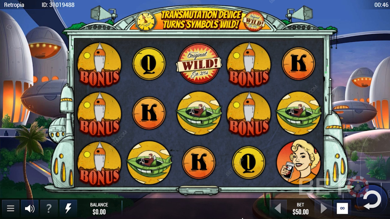 Få 5 eller flere bonussymboler for at udløse gratis spins