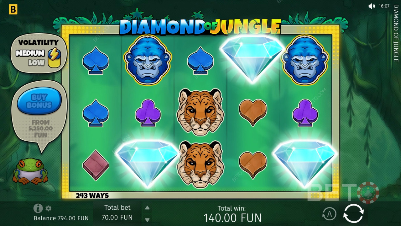 Diamond Of Jungle Spil For sjov