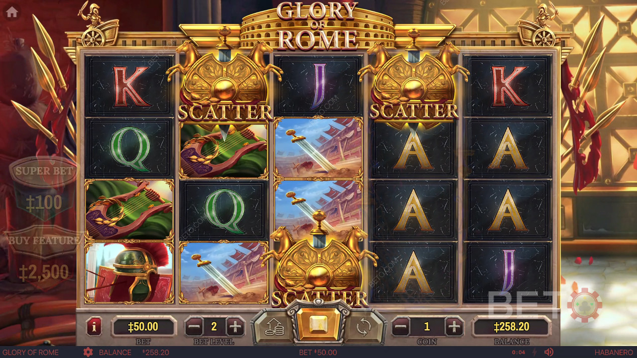 Glory of Rome (Habanero) Spil For sjov
