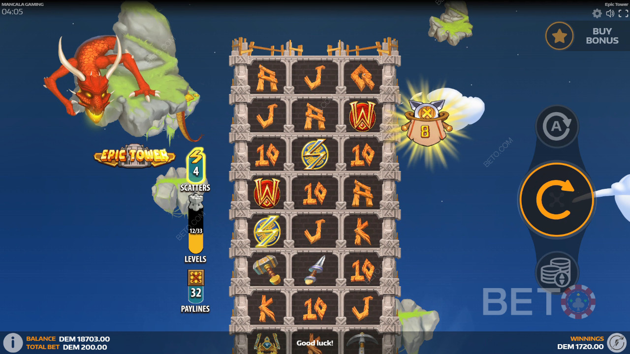 Episk Tårn Anmeldelse fra BETO Slots