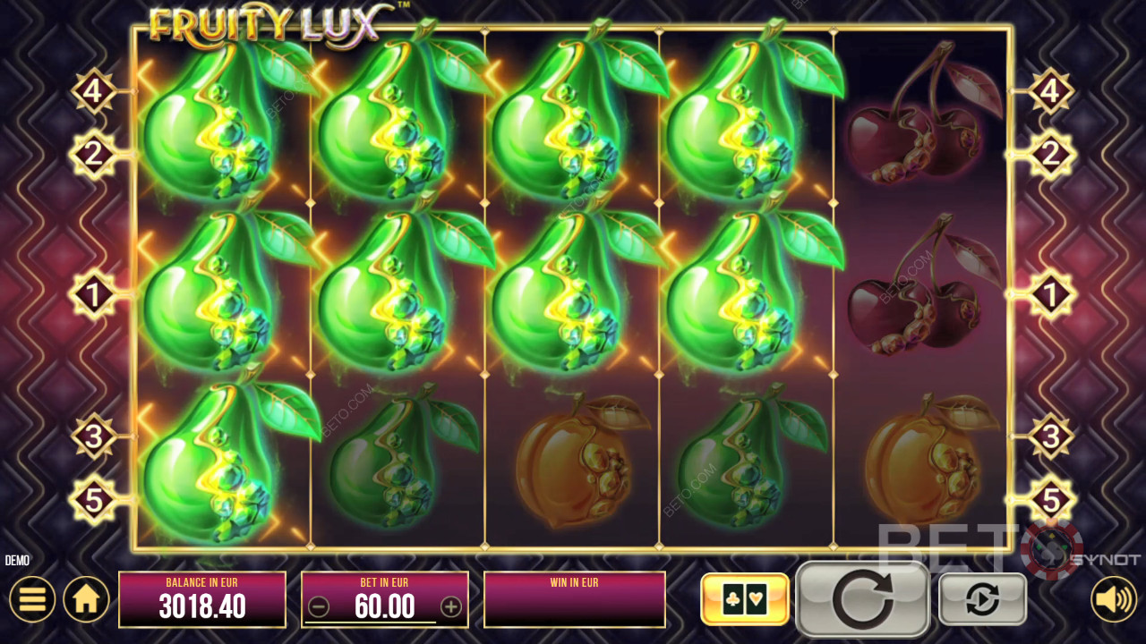Fruity Lux Anmeldelse fra BETO Slots