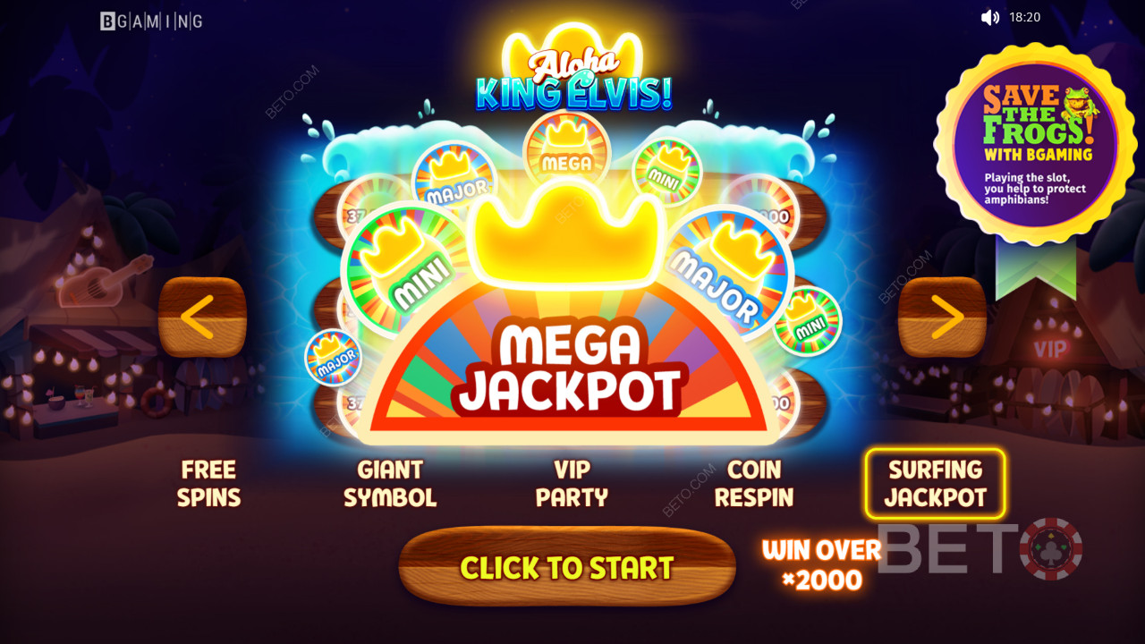 Kæmpe jackpot i Aloha King Elvis