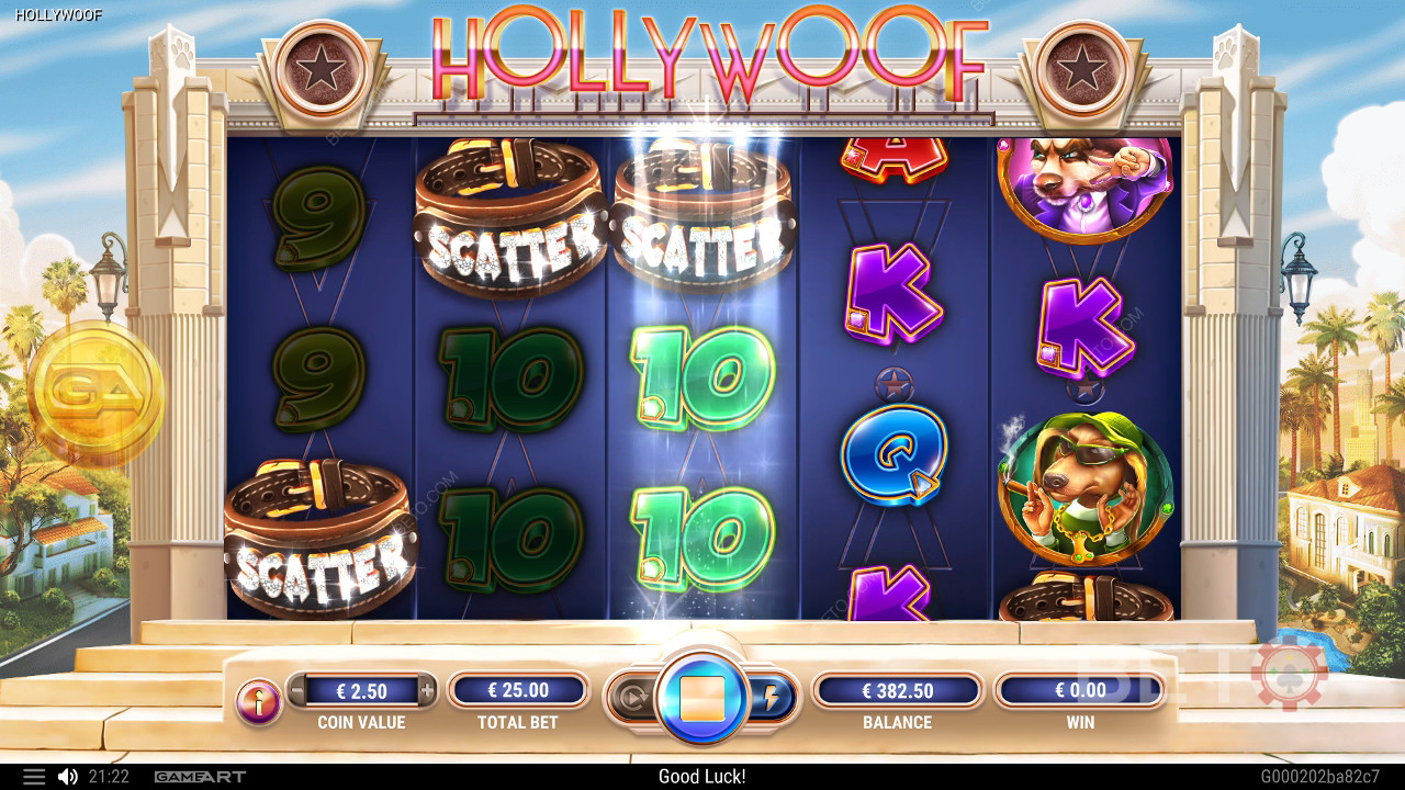 Hollywoof anmeldelse fra BETO Slots