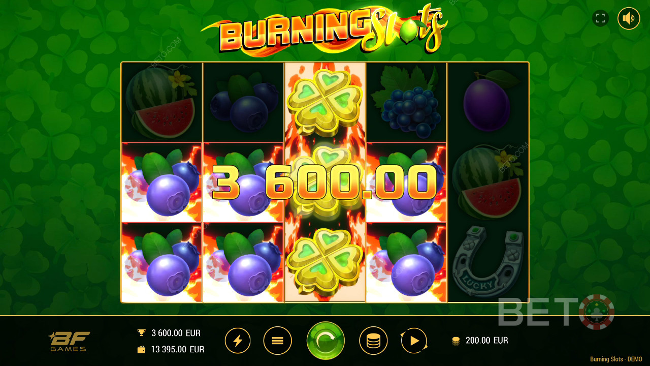 Anmeldelse af Burning Slots på BETO Spilleautomater