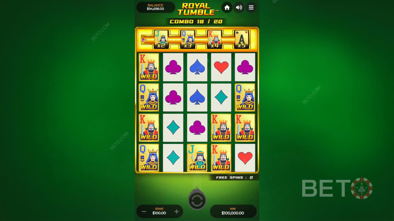 Royal Tumble: Anmeldelse fra BETO Spilleautomater