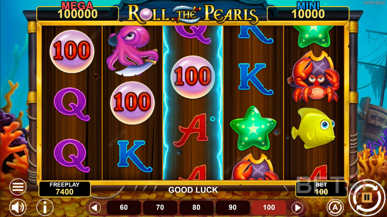 Rul Perlerne Hold & Win Anmeldelse fra BETO Spilleautomater