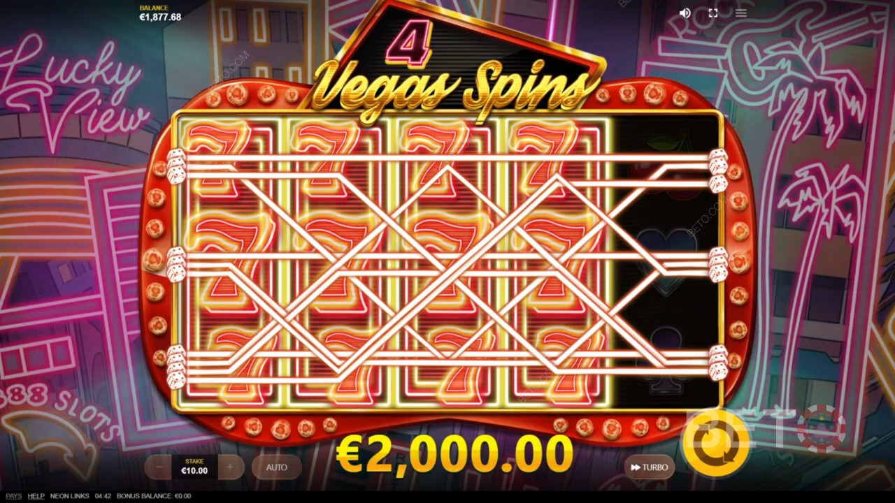 Lander du en kæmpe gevinst i Neon Links?