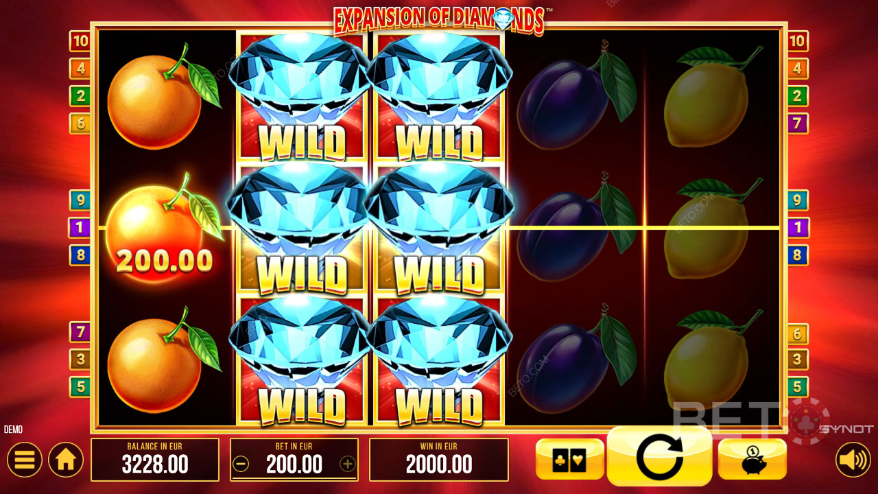 Anmeldelse af Diamant-Ekspansion på BETO Slots