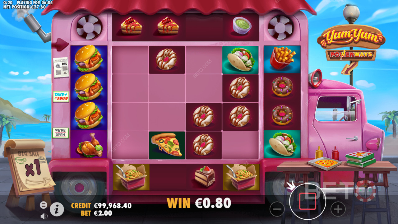 Afslappende farvepalette i Yum Yum Powerways