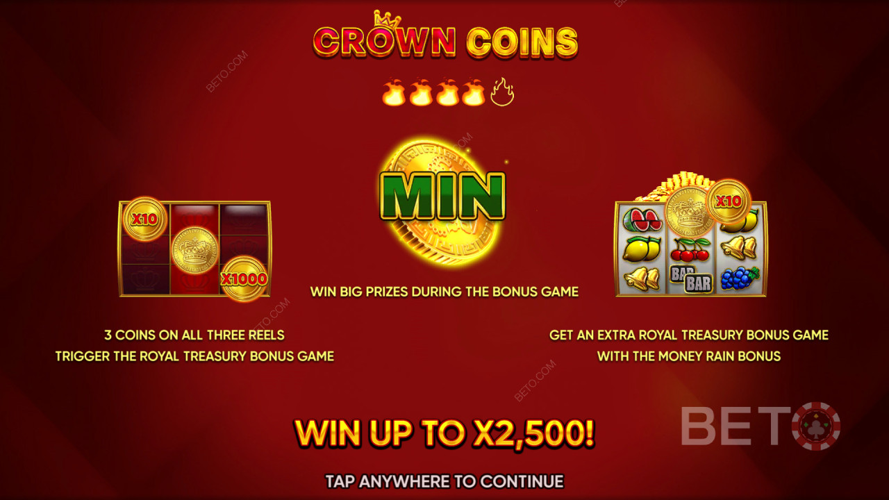 Bonusfunktioner Forklaret i Crown Coins af Endorphina
