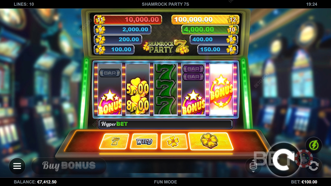 Shamrock Party 7s: Anmeldelse fra BETO Slots