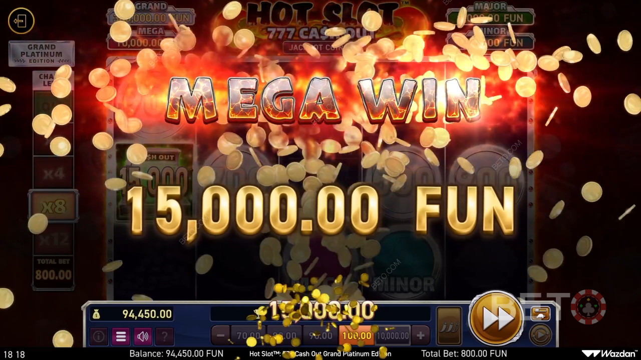 Vind 3.000x Din Indsats i Hot Slot: 777 Cash Out Grand Platinum Edition Spilleautomat!