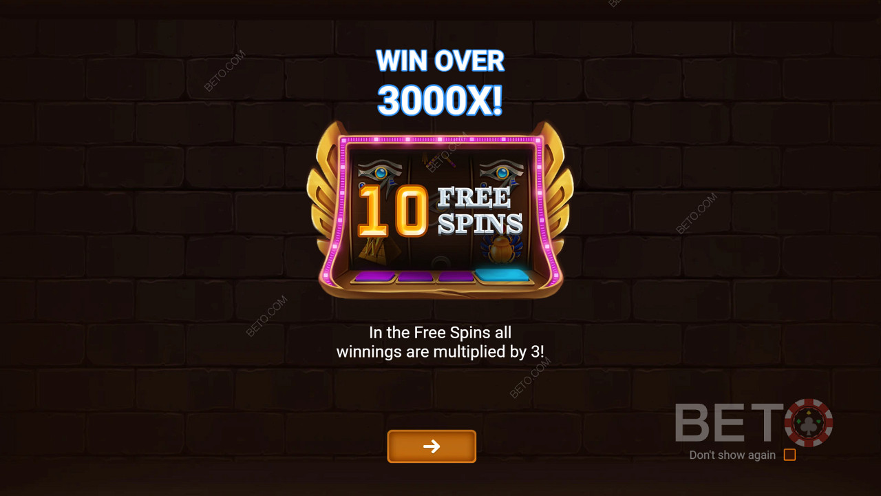 Shadow of Luxors Free Spins runde