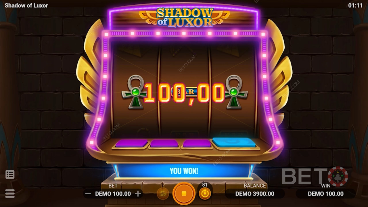 Spil Shadow of Luxor og udforsk oldtidens rigdomme for saftige gevinster