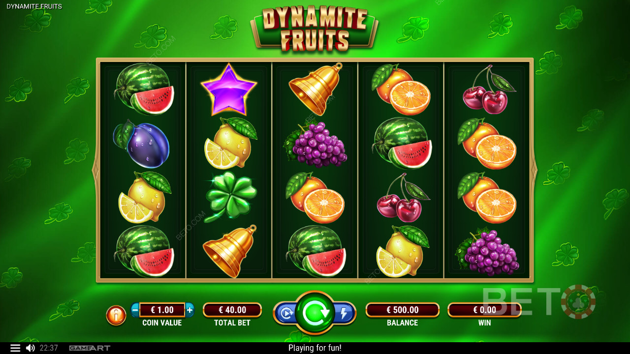 Saftige frugter i Dynamite Fruits