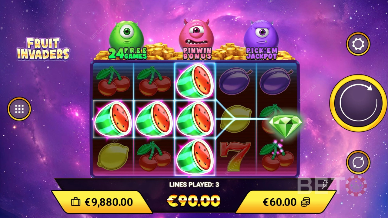 Fruit Invaders Spil For sjov