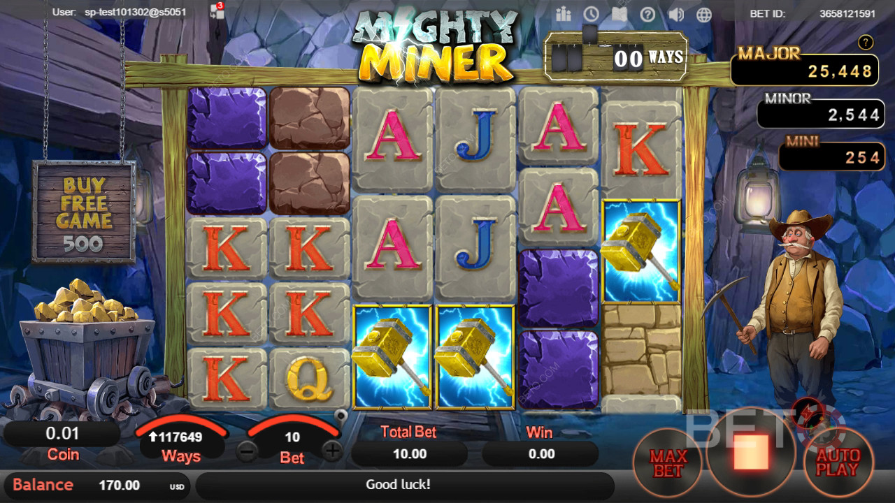 Mighty Miner: Anmeldelse fra BETO Slots