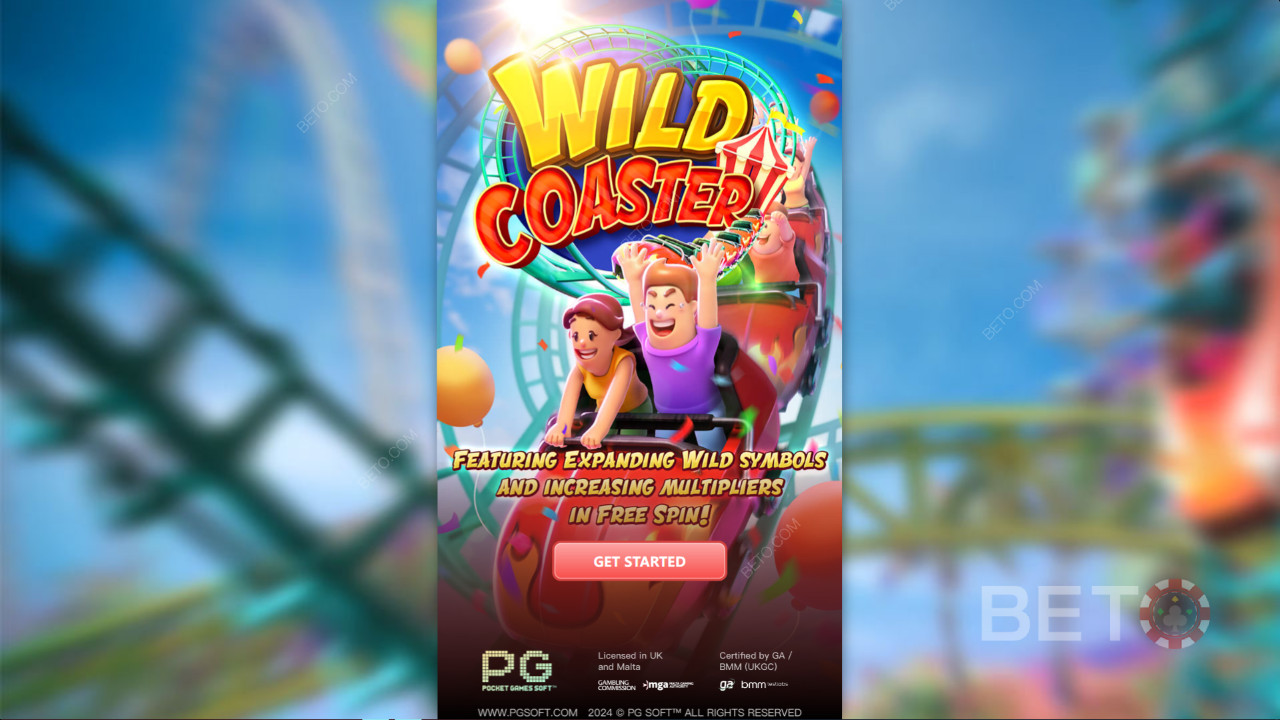 Vind 16.465 gange din indsats i Wild Coaster spilleautomaten!