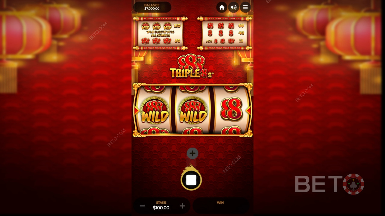 Triple 8s anmeldelse fra BETO Slots