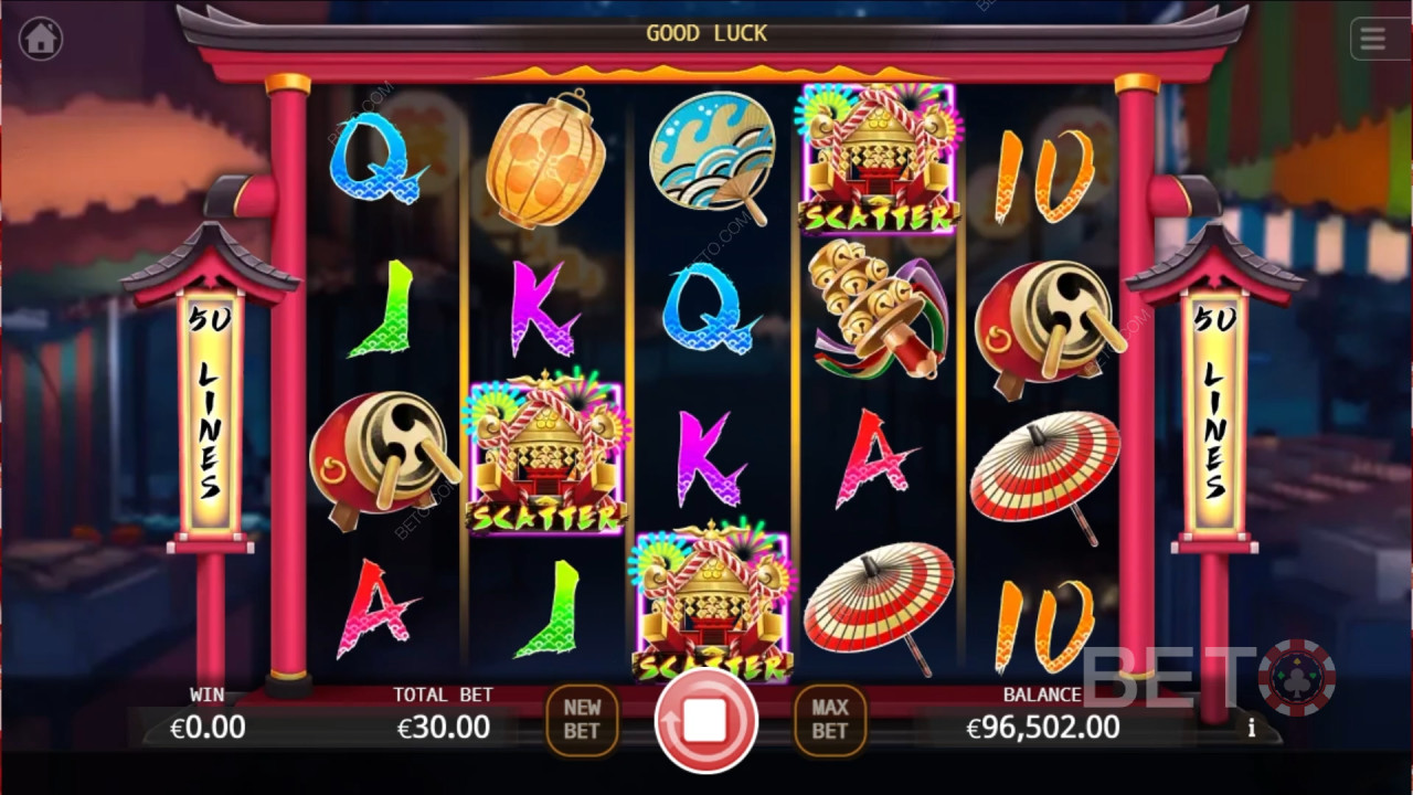 Ten Jin Matsuri: Anmeldelse fra BETO Slots