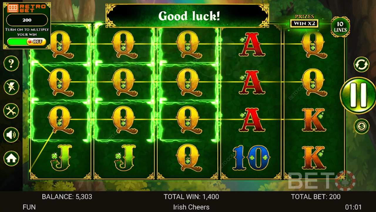 Irsk Skål Anmeldelse fra BETO Slots