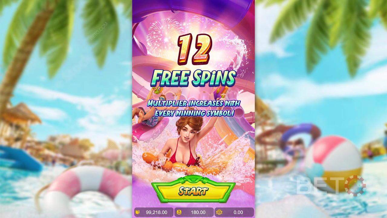 Vind 5.000 gange din indsats i Songkran Splash spilleautomaten!