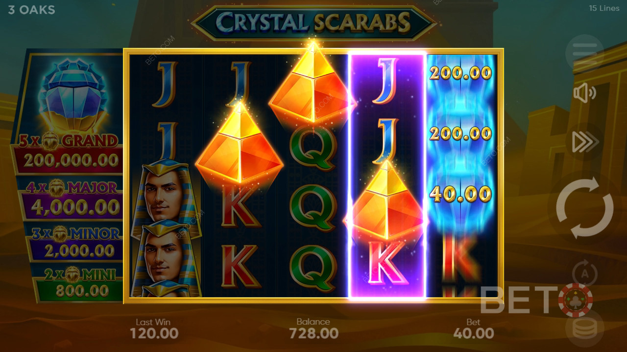 Anmeldelse af Crystal Scarabs hos BETO