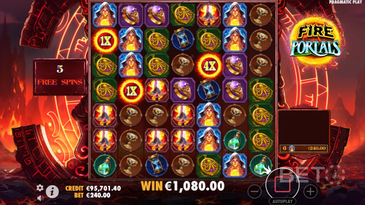 Sådan spiller du Fire Portals fra Pragmatic Play