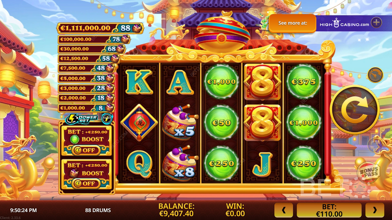 88 Trommer Anmeldelse fra BETO Slots