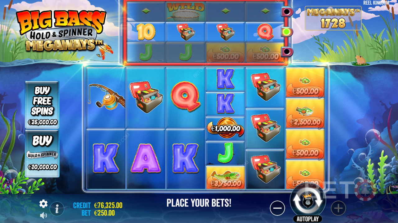 Bonusfunktioner Forklaret i Big Bass Hold and Spinner Megaways fra Reel Kingdom