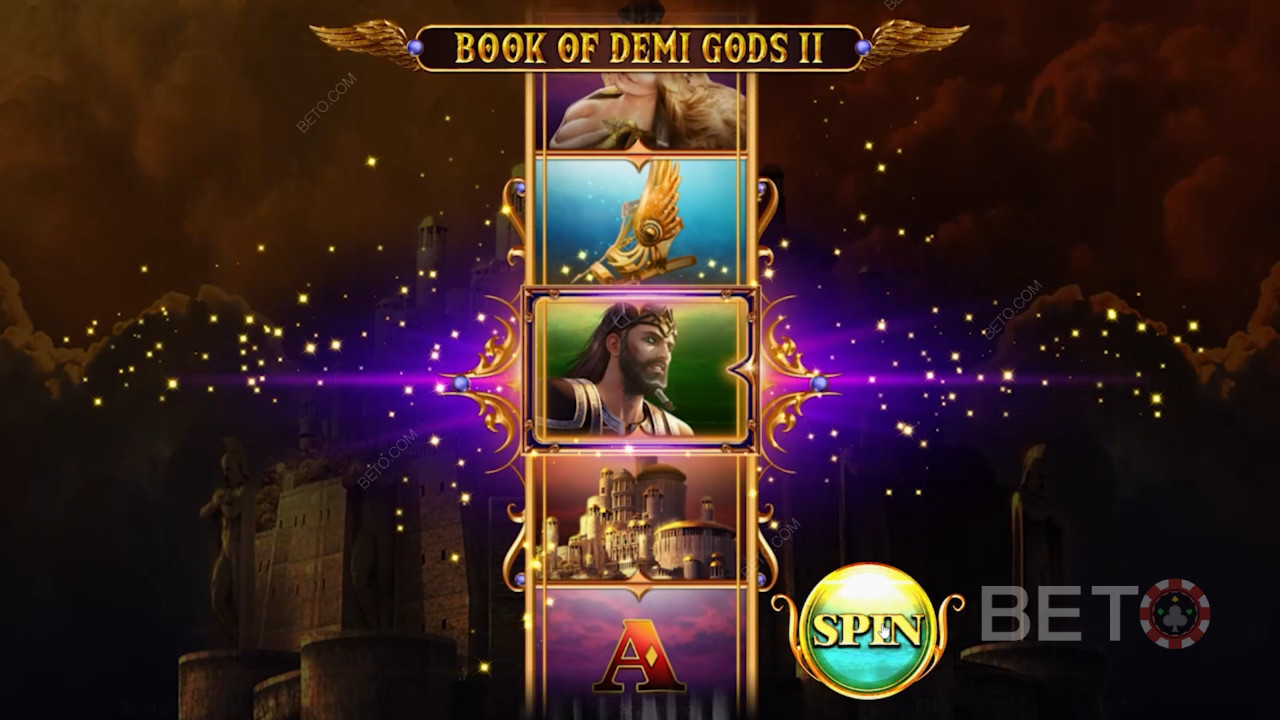 Vælg det ekspanderende symbol i Book Of Demi Gods 2
