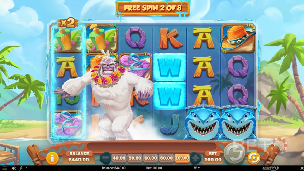 Nyd forskellige typer af gratis spins i Hotel Yeti-Way automaten