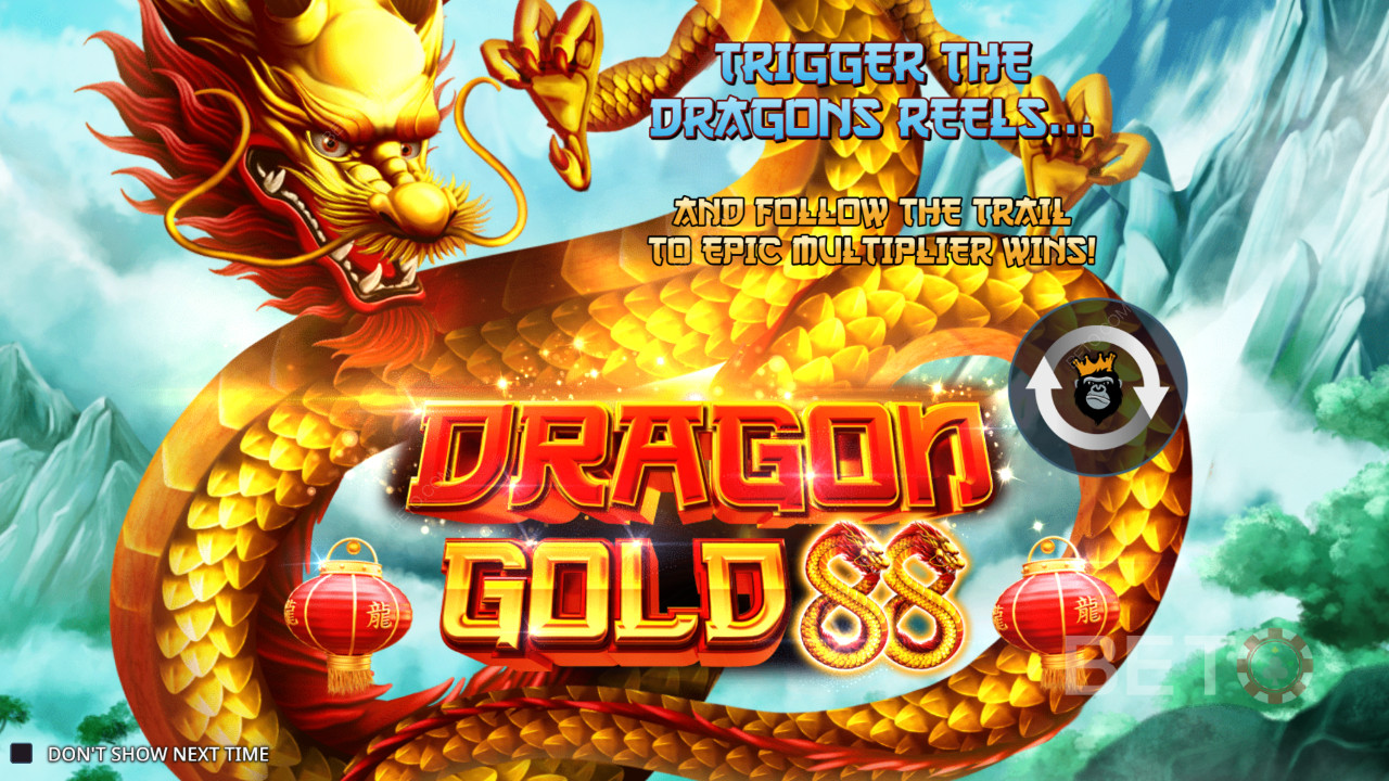 Vind 5.000 gange din indsats i Dragon Gold 88 spilleautomaten!