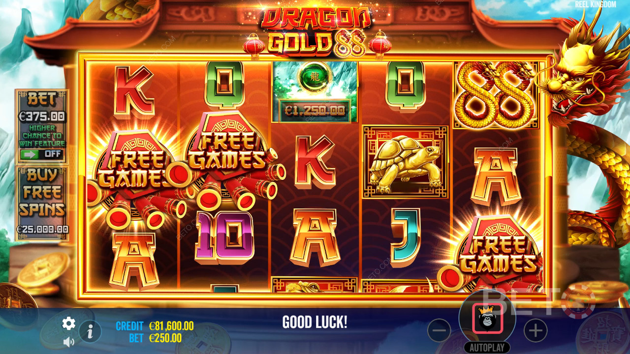 Dragon Gold 88 Anmeldelse fra BETO Spilleautomater
