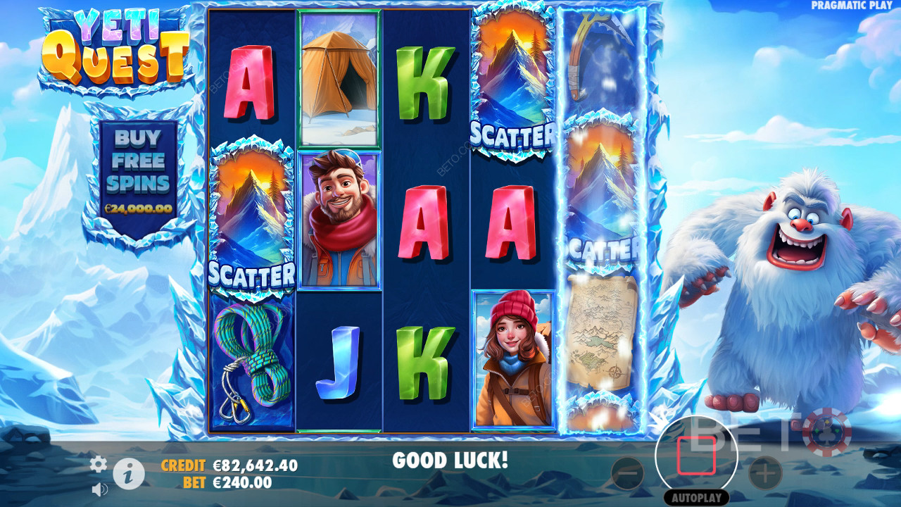 Yeti Quest Anmeldelse fra BETO Slots