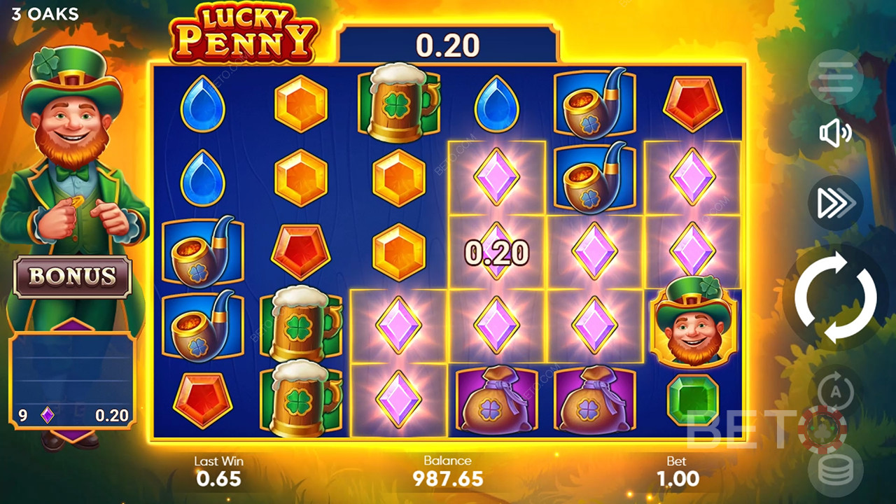Sådan spiller du Lucky Penny fra 3 Oaks Gaming