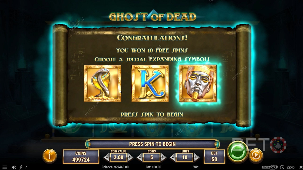 Vælg det udvidende symbol i Ghost of Dead