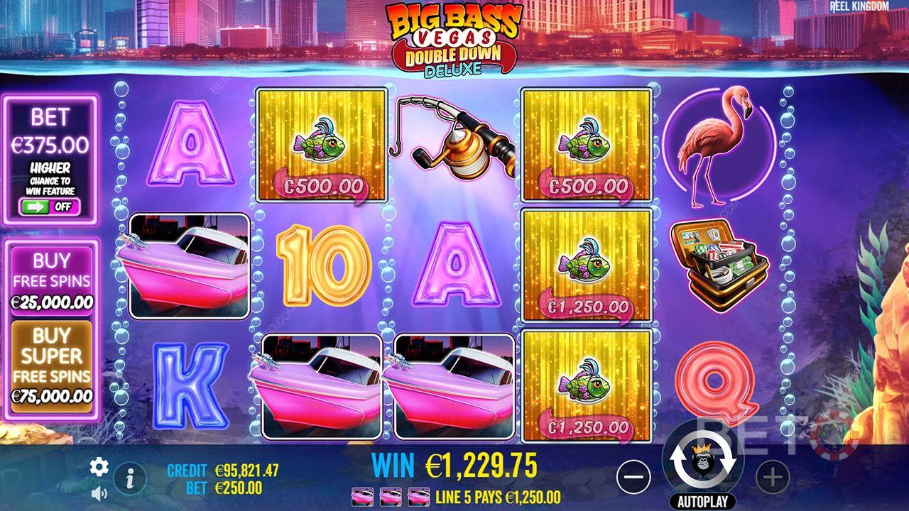 Sådan spiller du Big Bass Vegas Double Down Deluxe fra Reel Kingdom