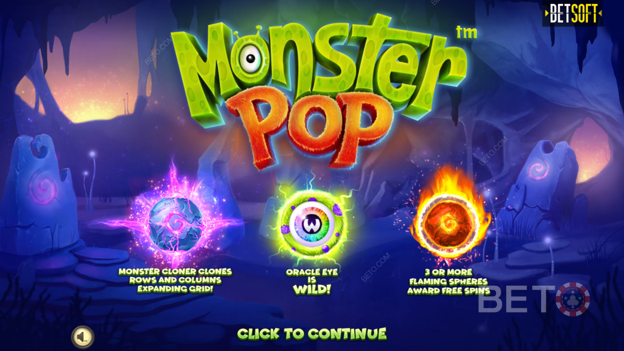 Nyd innovative bonusfunktioner i Monster Pop spilleautomat