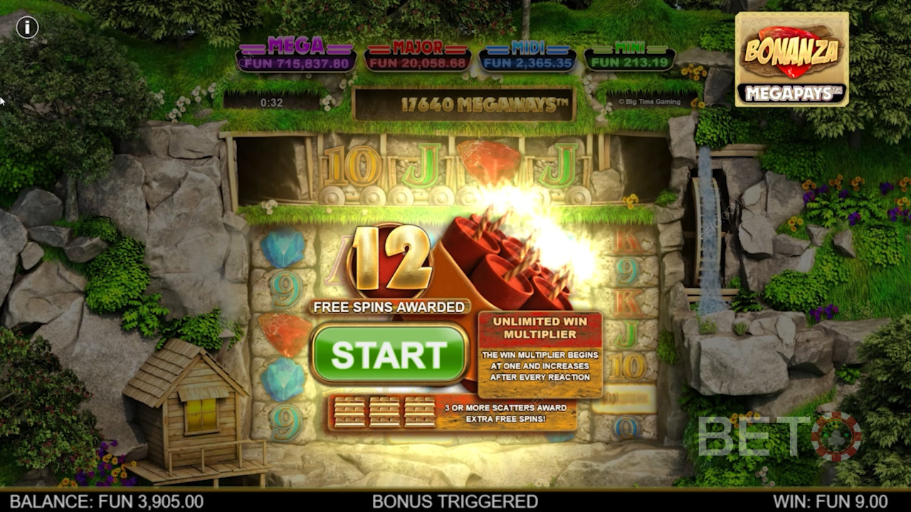 Land mindst 4 Scatter-symboler og udløs Free Spins-tilstand med bonusfunktioner